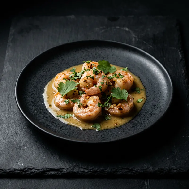 კრევეტები მაყალზე